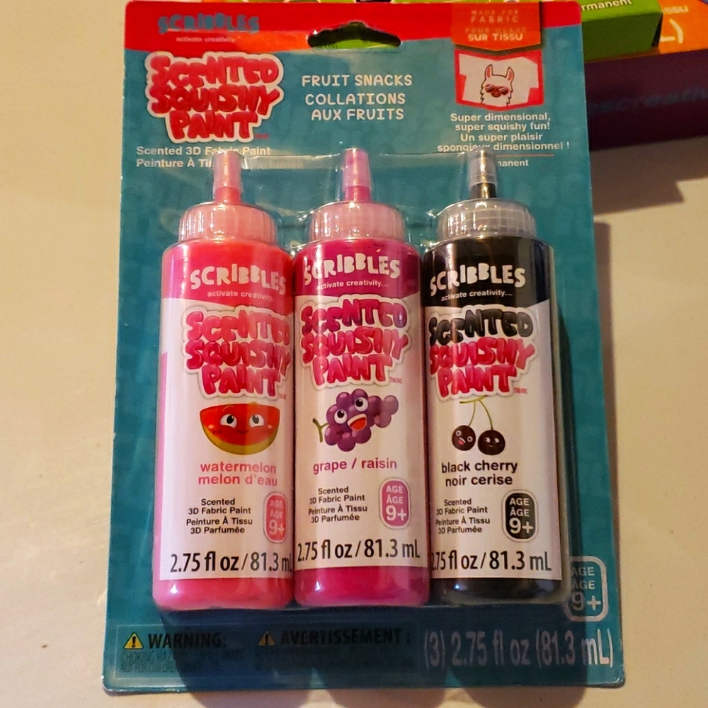 Scribbles scented squishy paint - fruit snacks
